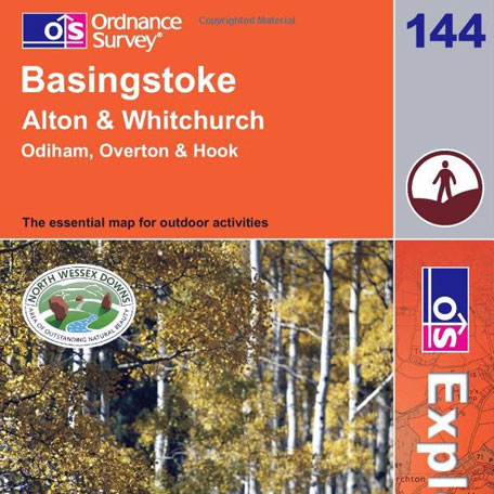 Basingstoke, Alton and Whitchurch map